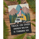 Search for semi truck birthday invitations Boy
