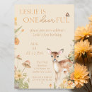 Search for fawn birthday invitations Whimsical