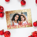 Search for glitter christmas cards gold