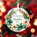 Search for first as a grandma ornaments New grandmother