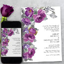 Search for plum and grey wedding invitations Purple