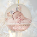 Search for blush pink ornaments Baby girl