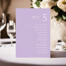 Search for lavender table cards Minimalist
