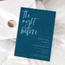 Search for teal rehearsal dinner invitations The night before