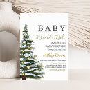 Search for christmas tree baby shower invitations Rustic