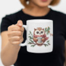 Search for winter forest mugs Owl