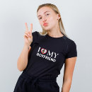 Recherche de i heart my boyfriend tshirts J'aime mon petit ami