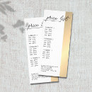 Search for hair salon menu rack cards Gold