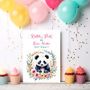 Recherche de panda anniversaire invitations Aquarelle
