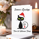 Search for black cat christmas cards Humour