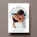 Search for to have and to hold wedding invitations Modern
