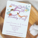 Recherche de 4ème anniversaire invitations Parti mermaid
