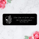 Search for gothic skull return address labels Hallowedding