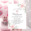 Search for pastel christening invitations Floral