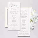 Search for orchid wedding programs Black and white