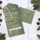 Search for rustic christmas wedding invitations All in one