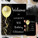 Search for gold 80th birthday party decor Black