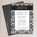 Search for damask birthday invitations Feminine