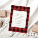 Search for red and black plaid baby shower invitations Bear
