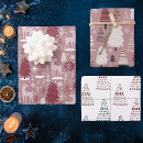 Search for pink christmas tree wrapping paper Snowflakes