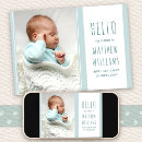 Search for new parents invitations Blue