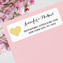 Search for gold heart return address labels Anniversary