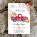 Search for red truck baby shower invitations Autumn