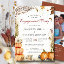 Search for fall in love engagement party invitations Pumpkin