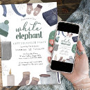 Search for white elephant party invitations Winter