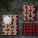 Search for black bear wrapping paper Red and black