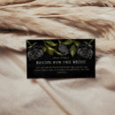 Search for halloween wedding enclosure cards Black roses