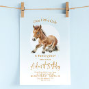 Recherche de poulain invitations Aquarelle