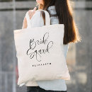 Search for bride squad tote bags Calligraphy