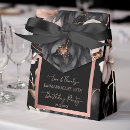 Search for rose gold favour boxes Elegant
