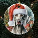 Search for weimaraner ornaments Watercolor