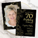 Search for 70th dinner birthday invitations For her