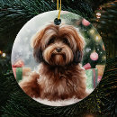 Search for havanese dog ornaments Brown