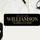 Search for retro couple return address labels Bride and groom
