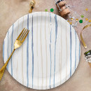 Search for blue paper plates Striped
