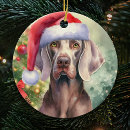 Search for weimaraner ornaments Watercolor