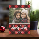 Search for red plaid christmas cards Red and black