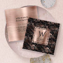 Search for black and rose gold business cards Trendy