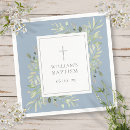 Search for blue and silver napkins Baptism