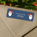 Search for santa claus return address labels Xmas