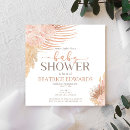 Recherche de douche brune rose de bébé invitations Floral
