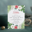 Search for pretty christmas invitations Botanical