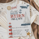Search for sailor birthday invitations Under the sea