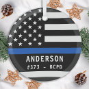 Recherche de officier de police ornements Drapeau américain