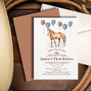 Search for my rodeo 1st birthday invitations Saddle up