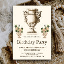 Search for victorian birthday invitations Beige